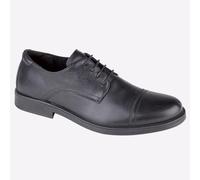 Imac Scarpe Gibson Eleganti Smart Casual In Vera Pelle Nere Con Allacciatura