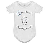 iMage Body Bimbo Segno Zodiacale Capricorno con Nome Bimbo Personalizzato - 3-6 Mesi