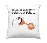 iMage Cuscino Parlare a vanvera strumento medioevale-Divertenti federa stampata con imbottitura - regalo per arredare divano casa