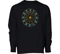 iMage Felpa Girocollo Unisex La Torre Dell'Orologio Cavalieri d'oro - M-Nera