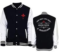 iMage Giacca Varsity College Taglia Unisex Mikaelson Vampiri - Serie TV-XS-Nera
