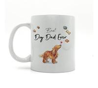 Image Industry Tan Cocker Spaniel Best Dog Dad tazza in ceramica - Tazza da caffè da 325 ml per gli amanti dei cani, regalo divertente per lui | Regalo per gli amanti degli animali domestici