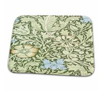 Image Of William Morris Green And Blue Flower Pattern Arts And Craft Zerbino Ingresso Antiscivolo Tappeto Entrata Lavabile In Lavatrice Tappeti Da Bagno Per Corridoio Cucina Doccia 40X60 Cm