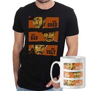 iMage Promo T-Shirt con Tazza Mug Abbinata Il Buono Western - Uomo L - Nera