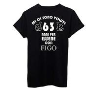 iMage T-Shirt 63 Anni per Diventare Figo Compleanno Regalo - Eventi - Uomo-XXL-Nera
