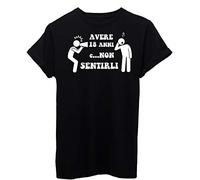 iMage T-Shirt Avere 18 Anni E Non Sentirli Compleanno Cerca Il Tuo Anno - Eventi - Uomo-XL-Nera