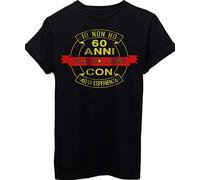 iMage T-Shirt Compleanno Regalo Non Ho 60 Anni Ma 20 con 40 di Esperienza-Compleanni - Uomo-L-Nera
