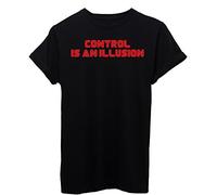 iMage T-Shirt Control IS AN Illusion Signor Robot - Maglietta Uomo-XL-Nera