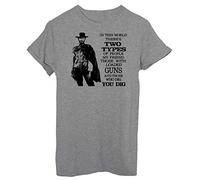 iMage T-Shirt Frase Il Buono Western Famoso - Uomo-XL-Grigia