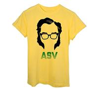 iMage T-Shirt Isaac Asimov Fantascienza Letteratura Robot - Famosi - Maglietta Uomo-M - Gialla