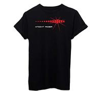 iMage T-Shirt Kitt Supercar LED Rosso - Divertente Nera - S Uomo