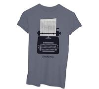 iMage T-Shirt Macchina da Scrivere Il Mattino ha L'Oro in Bocca Horror - Famosi Grigio Scuro - L Donna