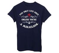 iMage T-Shirt Mikaelson Vampiri Uomo-S Blu Notte