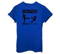iMage T-Shirt Sparta Parodia-Divertente - Uomo-XXL-Blu Royal