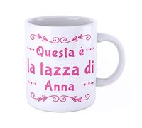 iMage Tazza Mug con nome Anna Questa è la tazza di Anna - regalo divertente per ogni occasione