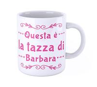iMage Tazza Mug con nome Barbara Questa è la tazza di Barbara - regalo divertente per ogni occasione