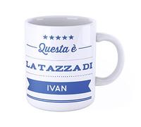 iMage Tazza Mug con nome Ivan Questa è la tazza di Ivan - regalo divertente per ogni occasione