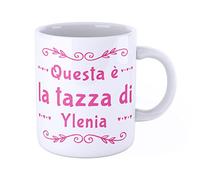 iMage Tazza Mug con nome Ylenia Questa è la tazza di Ylenia - regalo divertente per ogni occasione
