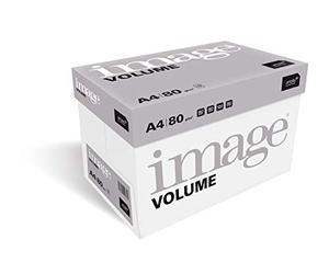 IMAGE Volume, Carta Multifunzione Bianca 80 g per m² A4, Box da 5 Risme x 500 Fogli