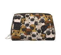 Imagen De Pug - Beauty case da viaggio con cerniera, con stampa, grande, adatta per casa e viaggio