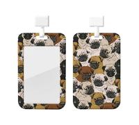 Imagen De Pug - Porta badge con cordino staccabile, per dottore, insegnante, infermiera, personale e ufficio