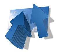 imaggge.com 12 frecce - Blu - Adesivi di segnalazione e orientamento - per interni ed esterni - Direzioni, percorsi falliti, indicazioni