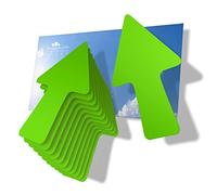 imaggge.com - 12 frecce - Verde mela - Adesivi di segnalazione e orientamento - per interni ed esterni - Direzioni, percorsi falliti, indicazioni