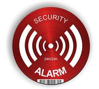 imaggge.com Security, segnale rigido di allarme di sicurezza rotondo, 15 cm, ultra resistente, in alluminio (non PVC) per segnalare un sistema di monitoraggio/telecamera per parete, palo, recinzione