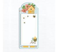 Imagicom 60 pagine Blocco note con piastra posteriore magnetica.11x26 Cm, tema Api, con matita. Per non perdere nessun promemoria a casa e in ufficio.