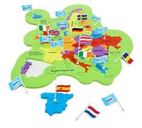 Imagimake Mapology Europa con capitali, puzzle per bambini dai 5 anni in su | Puzzle educativo della geografia, impara i paesi e le capitali europee attraverso il gioco, regalo per ragazzi e ragazze di 5