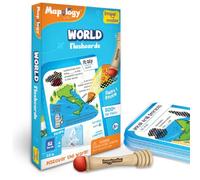Imagimake Mapology World Flash Card per bambini dagli 8 anni in su | Impara fatti divertenti del mondo, gioco educativo di geografia, regalo educativo per ragazzi e ragazze dagli 8 ai 12 anni