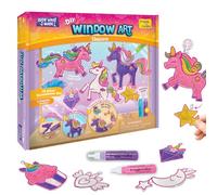 Imagimake Window Art Unicorn, kit per pittura su vetro, kit artistico e artigianale 6-8 anni, giocattoli per ragazze, kit acchiappasole, regalo di unicorno per ragazze dai 6 agli 8 anni, regalo di