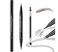 Imaginaryl 2 Tip Brow Pen - 2-in-1 Dual-Ended Eyebrow Pen, 3D Curved Brow Pens, FauxBrow Ultra Fine Double-Brush Tip Brows Filling Pencil, 24H Waterproof & Smudge-Proof, Nstantly Gives Me Brows (04)