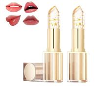 Imaginaryl Lip Color, Mood Lipstick Color, Transferproof Colors Changing Lipstick Gold Foil for Women, Moisturizing Glossy Shine Lip Gloss, Long & lasting (2 PCS)