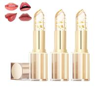 Imaginaryl Lip Color, Mood Lipstick Color, Transferproof Colors Changing Lipstick Gold Foil for Women, Moisturizing Glossy Shine Lip Gloss, Long & lasting (3 PCS)