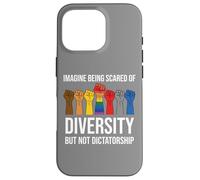 Imagine Being Scared Diversity But Not Dictatorship Resist Custodia per iPhone 16 Pro