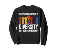 Imagine Being Scared Diversity But Not Dictatorship Resist Felpa