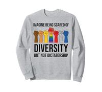 Imagine Being Scared of Diversity But Not Dictatorship Sign Felpa