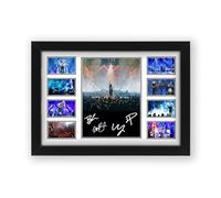 Imagine Dragons - Poster con stampa di autografi, edizione limitata, idea regalo, da collezione, collezione (cornice A4 (30 x 21 cm)