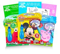 Imagine Ink - Set di libri per dipingere con l'acqua per bambini dai 3 ai 5 anni ~ Confezione da 3 libri senza sporcare con l'acqua, pennelli a s