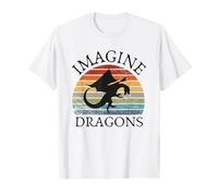 Imagine Magical And Mythical Fantasy Dragons Boys Girls Maglietta