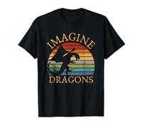 Imagine Magical And Mythical Fantasy Dragons Boys Girls Maglietta