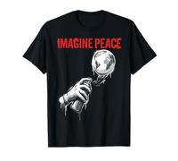 Imagine Peace Earth Spray Can Artwork Maglietta