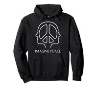 Imagine Peace Embrace Harmony Symbol Felpa con Cappuccio