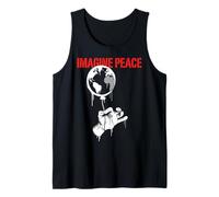 Imagine Peace Globe Hand Earth Balloon Canotta