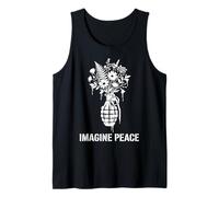 Imagine Peace Grenade Flowers Harmony Message Canotta