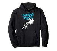 Imagine Peace Spray Paint Dove Urban Art Style Felpa con Cappuccio