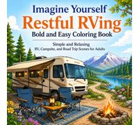 Imagine Yourself Restful RVing Bold and Easy Coloring Book: Simple and Relaxing RV, Campsite, and Road Trip Scenes for Adults