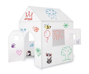 ImagiNew Playhome - Casetta da colorare e cancellare - da giardino con colori pennarelli lavabili Giochi Regalo per bambini 3 4 5 6 anni montessori
