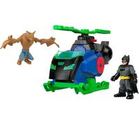 Imaginext DC Super Friends - Action Figure e Veicolo (lo stile può variare) | Personaggi da 7,5 cm e veicolo volante Batcopter, con Batman, Man-Bat, per gare e inseguimenti, JML97